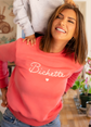 Le sweat Bichette fuschia des grands