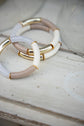 Le bracelet jonc nude doré