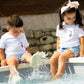 Le bandeau rose blush à noeud des kids