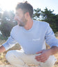 Le sweat bleu pastel des papounets