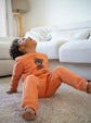 Le pants orange vitaminé Petit Ours des kids 🐻